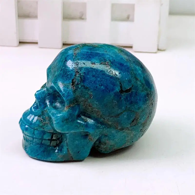 Blue Apatite Skull-ToShay.org