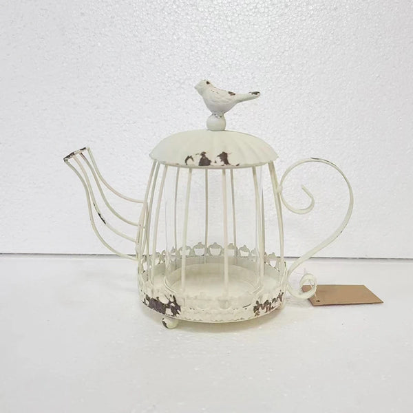 Iron Teapot Bird Cage-ToShay.org