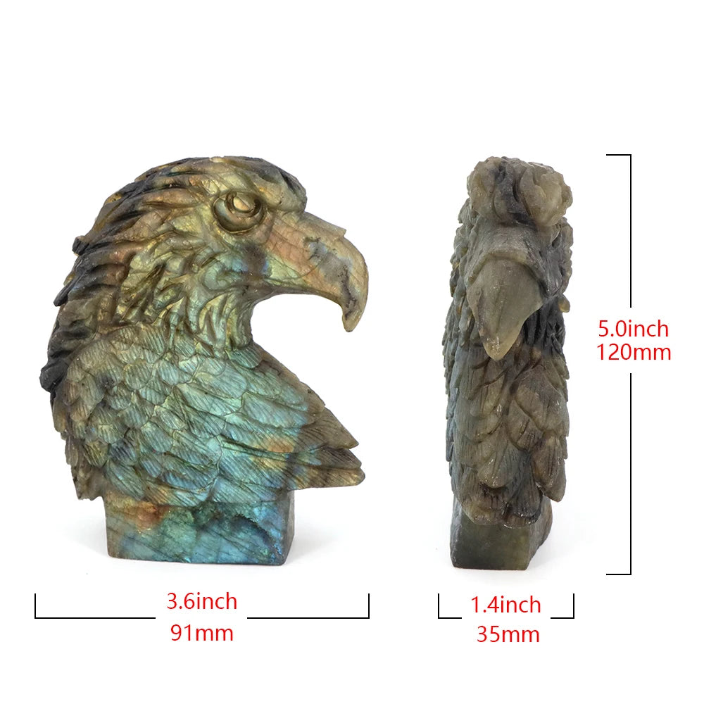 Blue Labradorite Eagle Head-ToShay.org