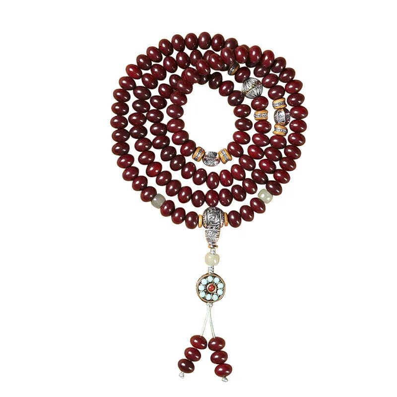 Red Cinnabar Buddha Beads-ToShay.org