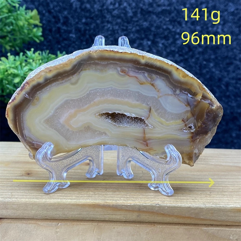 White Agate Geode Slices-ToShay.org