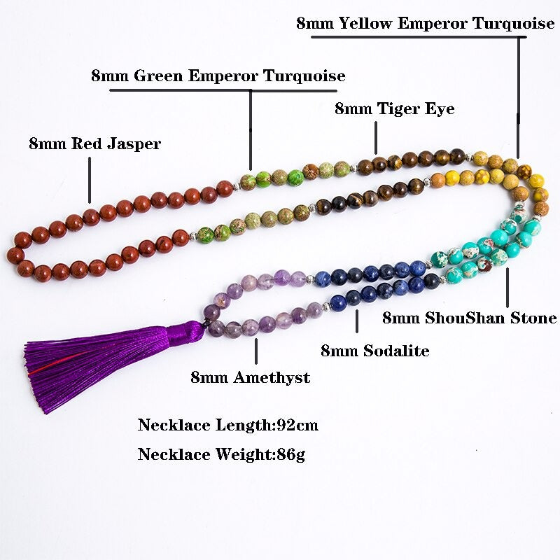 Chakra Japamala Beads-ToShay.org