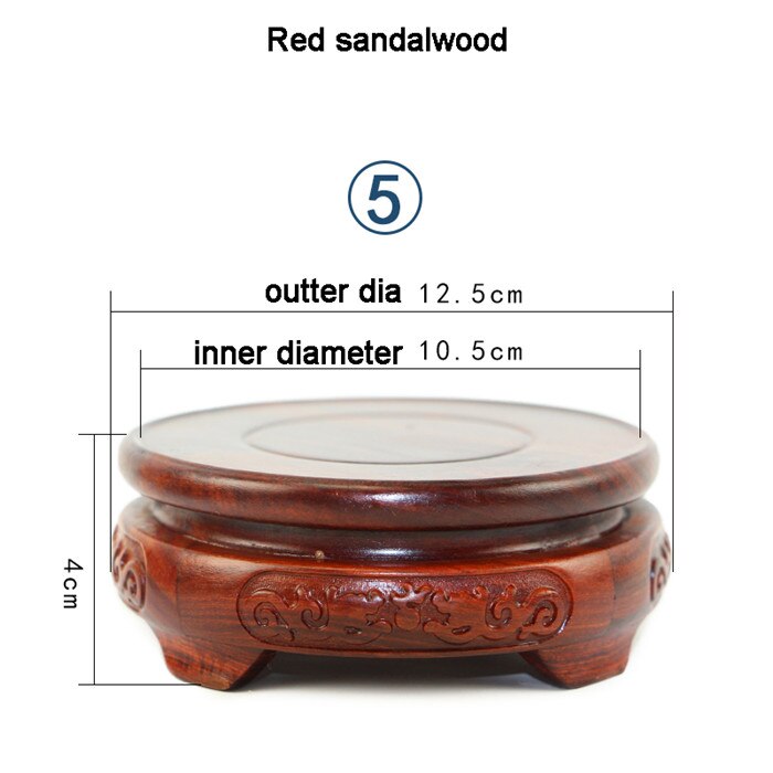 Red Sandalwood Double Dragon Base-ToShay.org