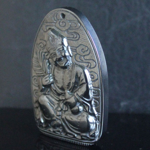 Black Hematite Buddha Pendant-ToShay.org