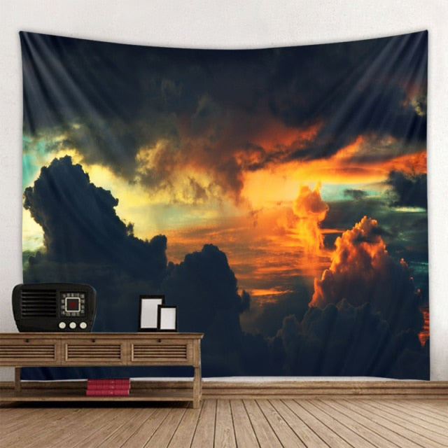 Seaside Sunset Art Tapestry-ToShay.org