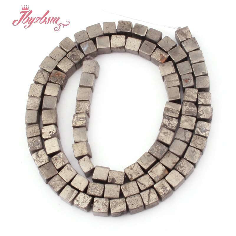 Copper Pyrite Cube Beads-ToShay.org