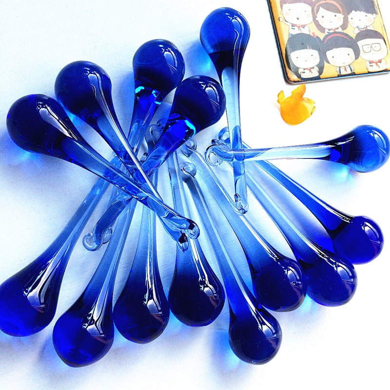 Blue Crystal Raindrop Beads-ToShay.org
