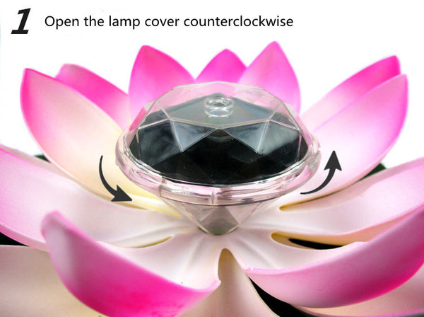 Lotus Solar Pool Light-ToShay.org