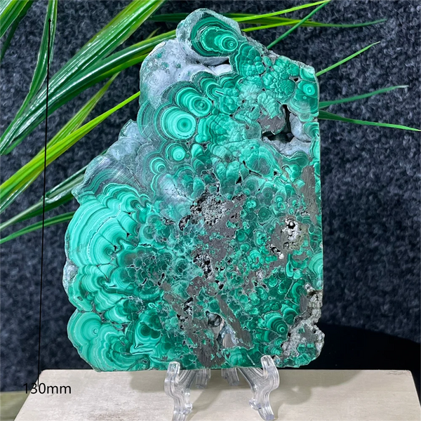Green Malachite Slab Slice-ToShay.org