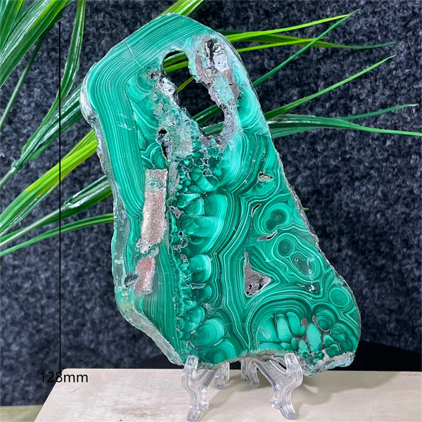Green Malachite Slab Slice-ToShay.org