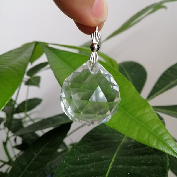 Clear Faceted Crystal Ball-ToShay.org
