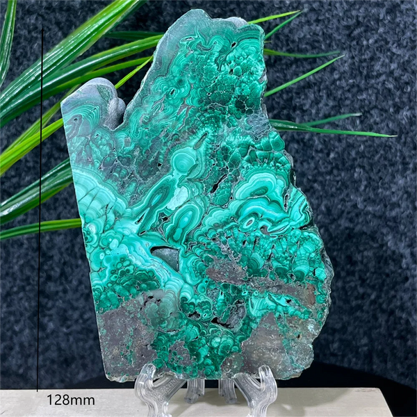 Green Malachite Slab Slice-ToShay.org