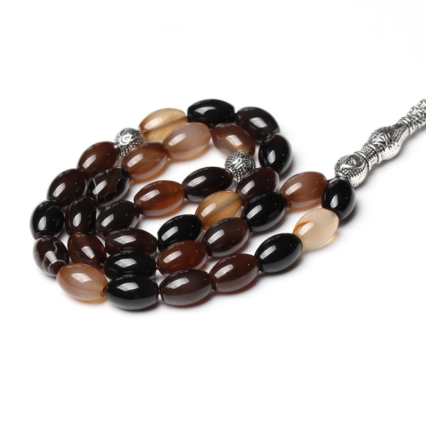 Black Agate Prayer Beads-ToShay.org