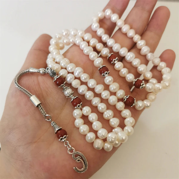 White Pearl Prayer Beads-ToShay.org