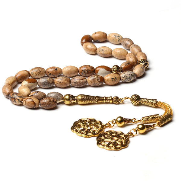 Brown Picture Jasper Prayer Beads-ToShay.org