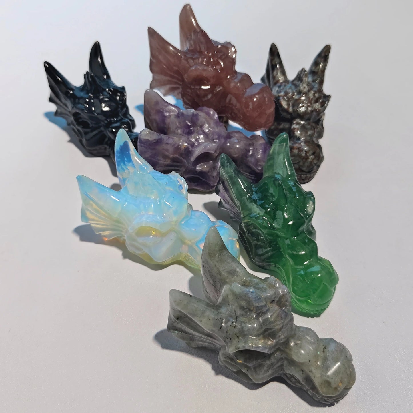 Mixed Crystal Dragon Heads-ToShay.org