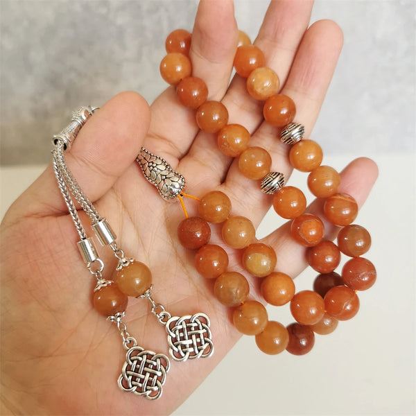 Red Aventurine Prayer Beads-ToShay.org
