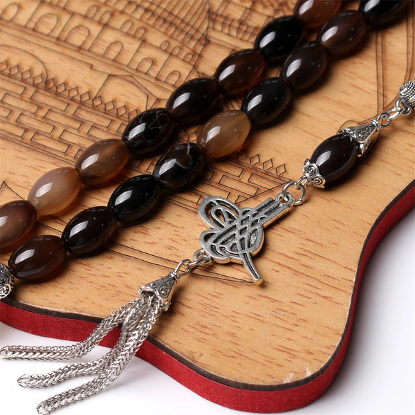 Black Agate Prayer Beads-ToShay.org