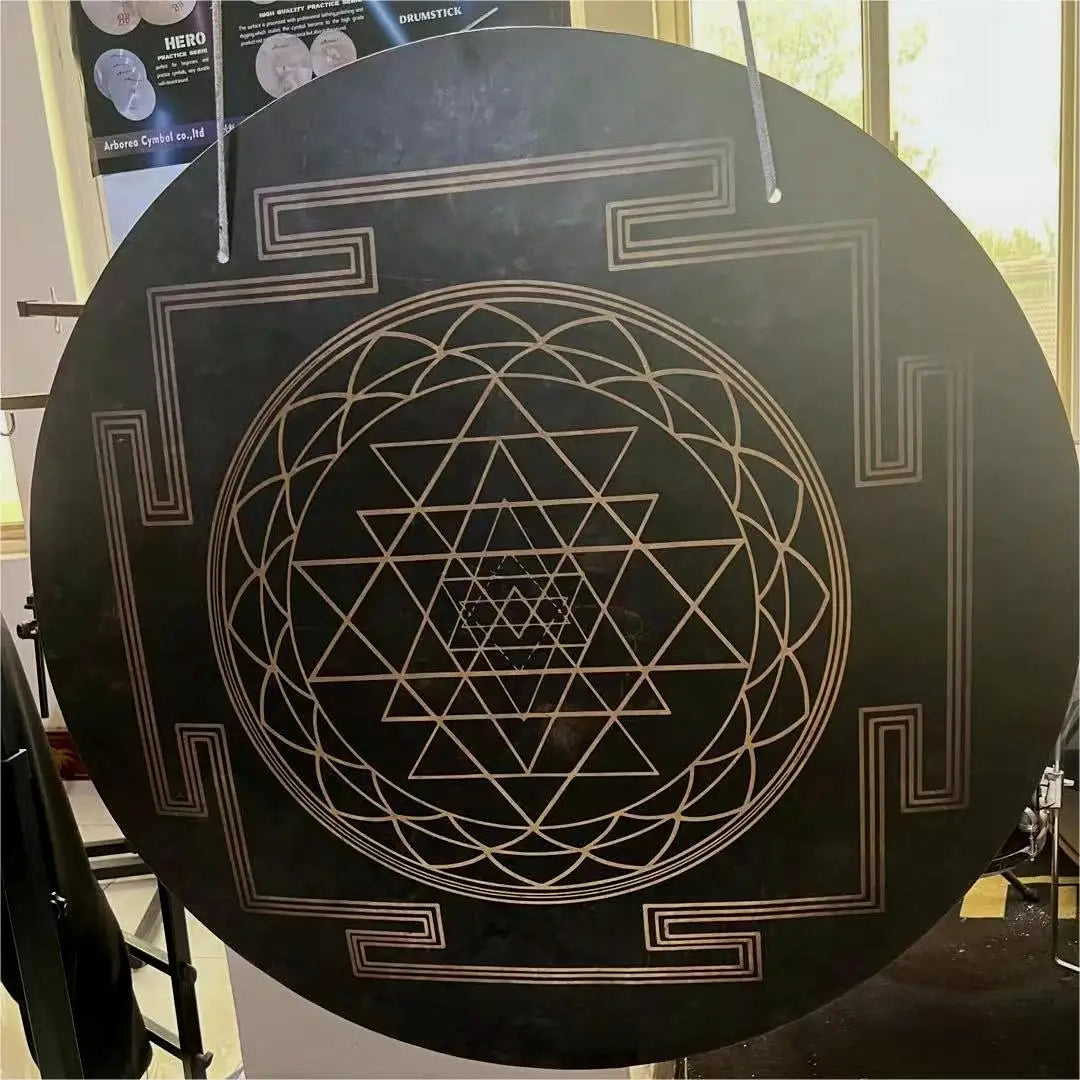 Black Sri Yantra Gong-ToShay.org
