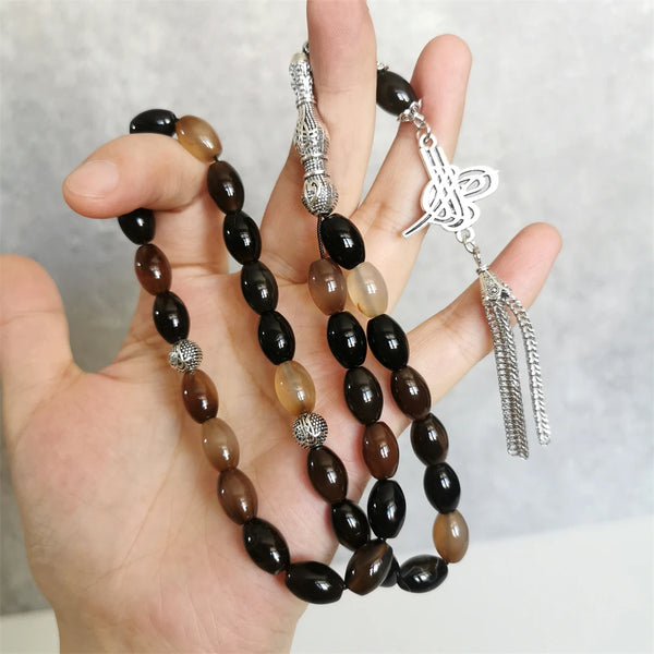 Black Agate Prayer Beads-ToShay.org