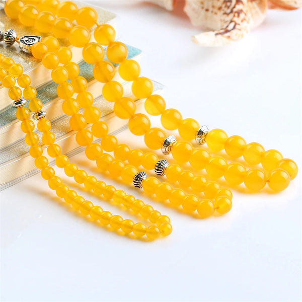 Yellow Agate Prayer Beads-ToShay.org