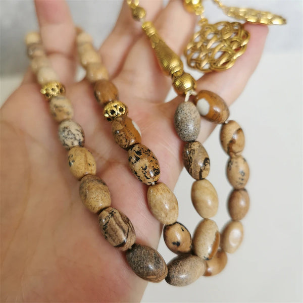 Brown Picture Jasper Prayer Beads-ToShay.org