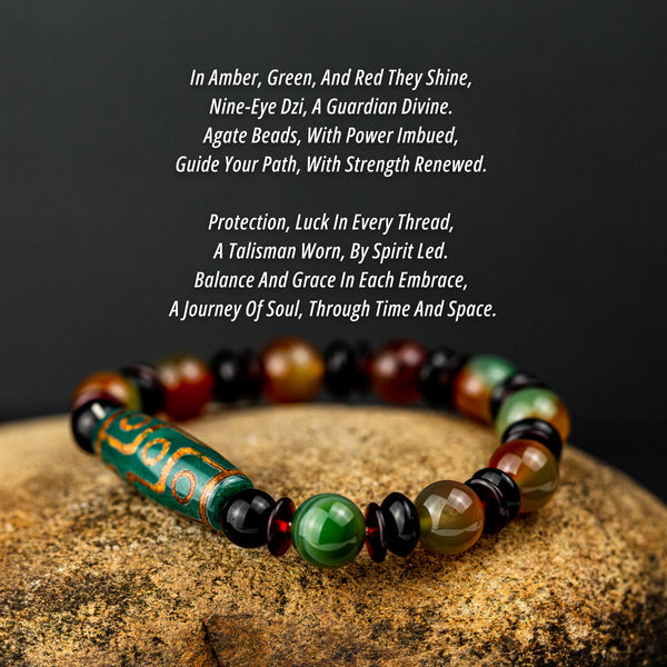 Mixed Agate Beads Bracelet-ToShay.org