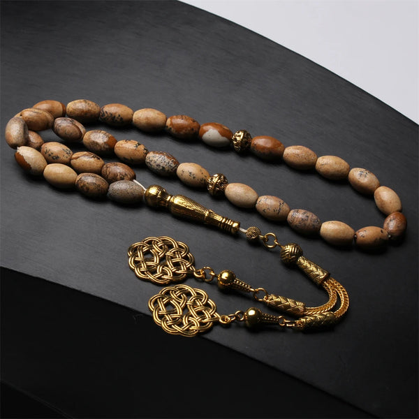 Brown Picture Jasper Prayer Beads-ToShay.org