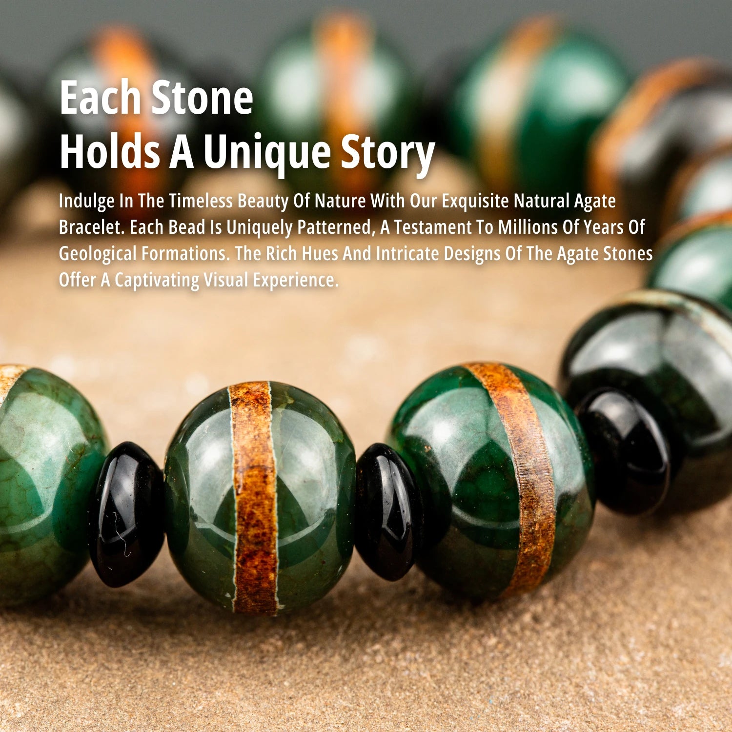 Green Agate Bracelet-ToShay.org