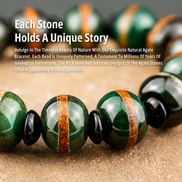Green Agate Bracelet-ToShay.org