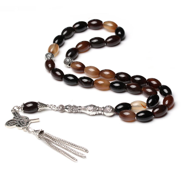 Black Agate Prayer Beads-ToShay.org