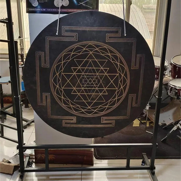 Black Sri Yantra Gong-ToShay.org