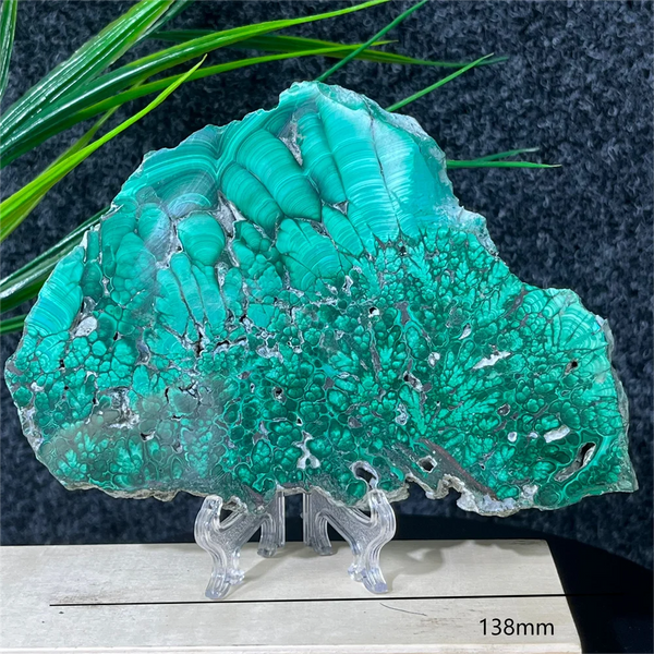 Green Malachite Slab Slice-ToShay.org