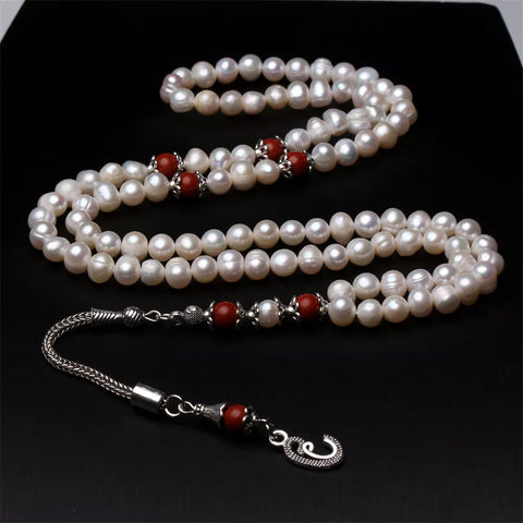 White Pearl Prayer Beads-ToShay.org