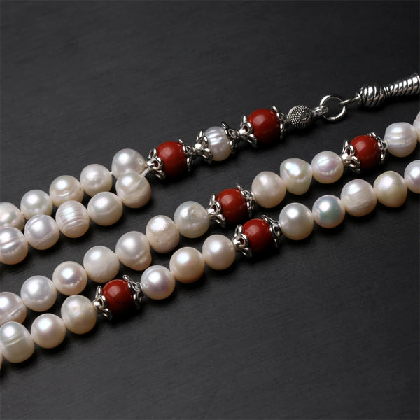 White Pearl Prayer Beads-ToShay.org