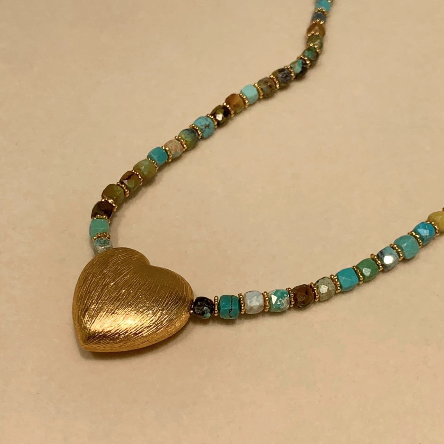 Blue Turquoise Bead Necklace-ToShay.org
