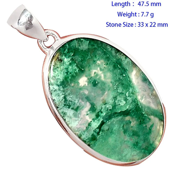 Green Metrolite Emerald Pendant-ToShay.org