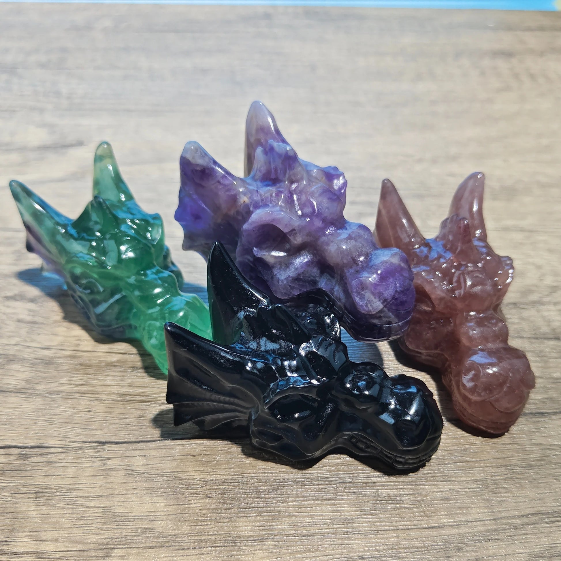 Mixed Crystal Dragon Heads-ToShay.org