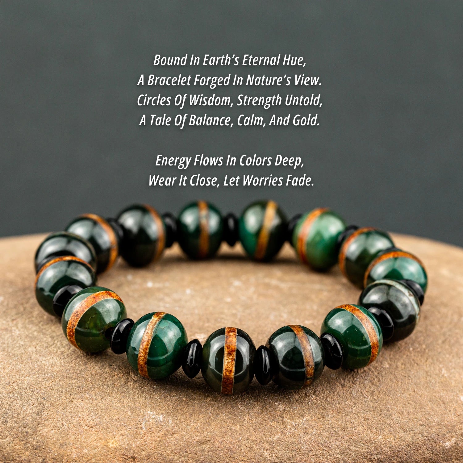 Green Agate Bracelet-ToShay.org