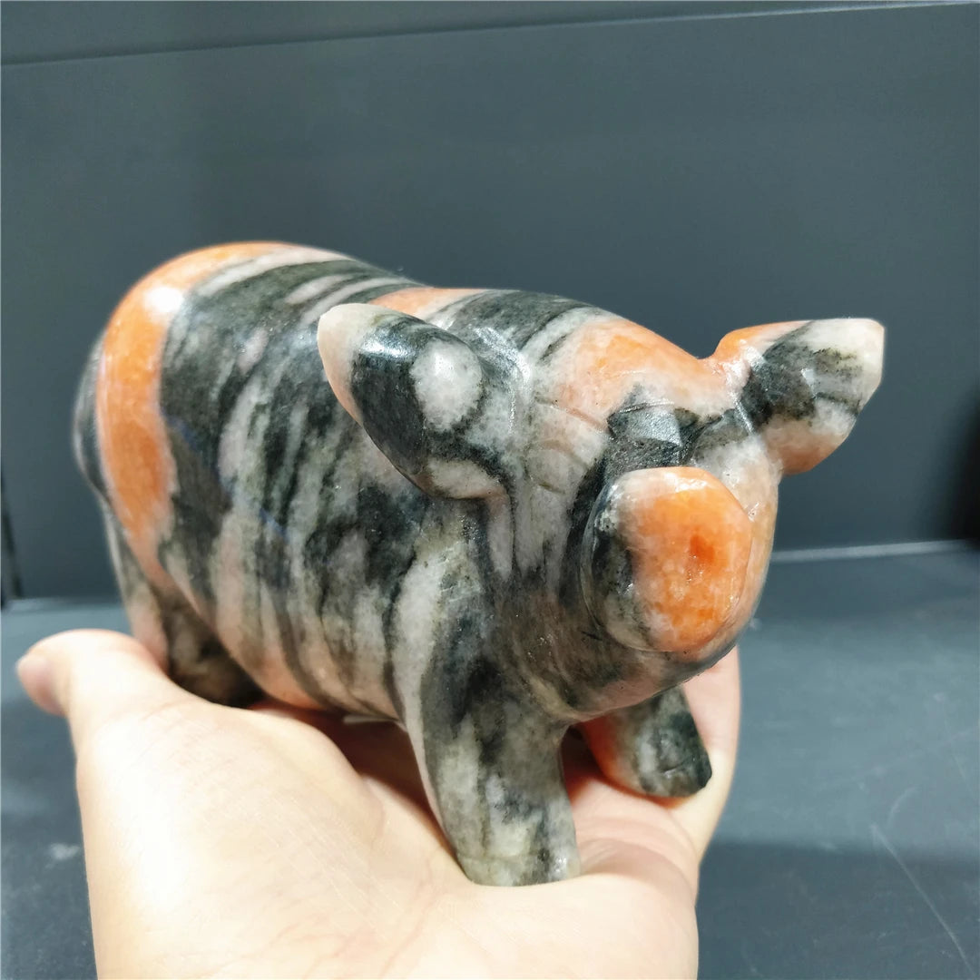 Yellow Black Sunstone Pig-ToShay.org