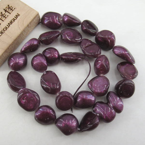 Purple Tooth Shell Pearl Beads-ToShay.org
