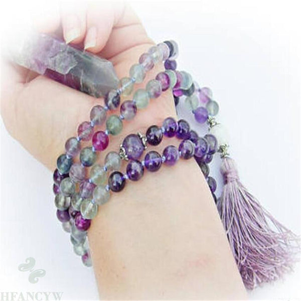 Purple Fluorite Mala Beads-ToShay.org