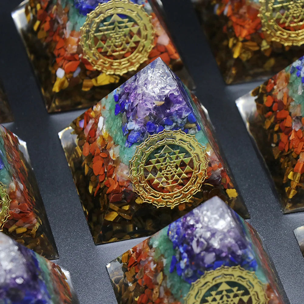 Energy Chakra Orgonite Pyramid-ToShay.org