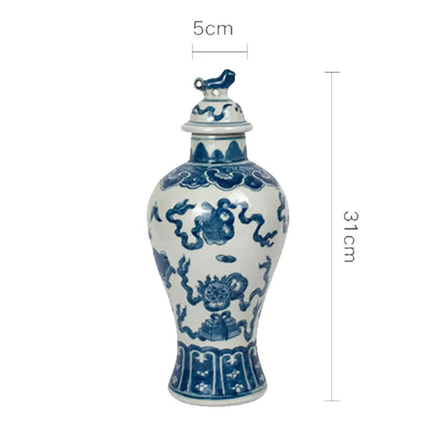 Lion Ceramic Tea Caddy-ToShay.org