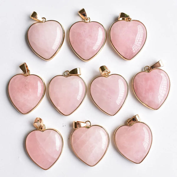 Mixed Crystal Heart Pendants-ToShay.org