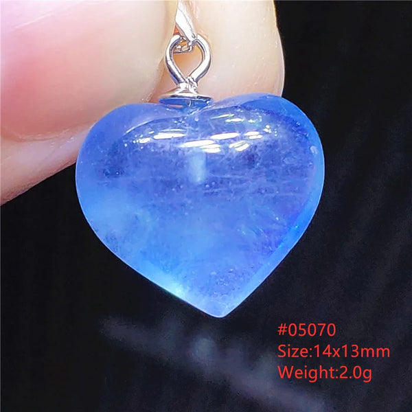 Blue Aquamarine Crystal Pendant-ToShay.org