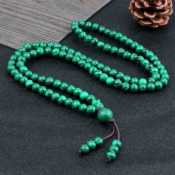 Green Malachite Prayer Beads-ToShay.org