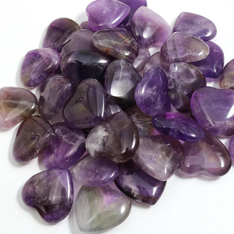 Purple Amethyst Hearts-ToShay.org
