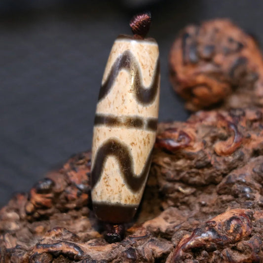 Tibetan Agate Dzi Bead-ToShay.org