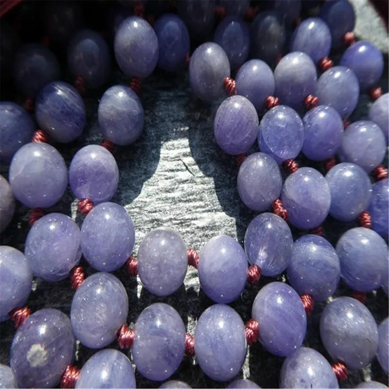 Blue Tanzanite Bead Mala-ToShay.org